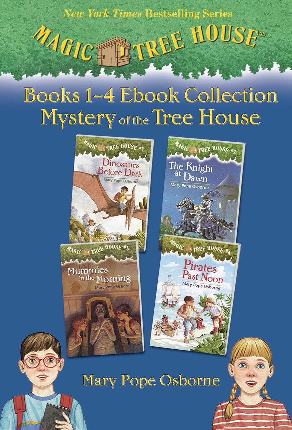 Magic Tree House Books 1-4電子書收藏：樹屋之謎