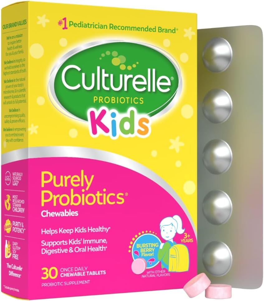 Culturelle 每日咀嚼益生菌，適合 3 歲以上兒童，漿果味，30 克拉