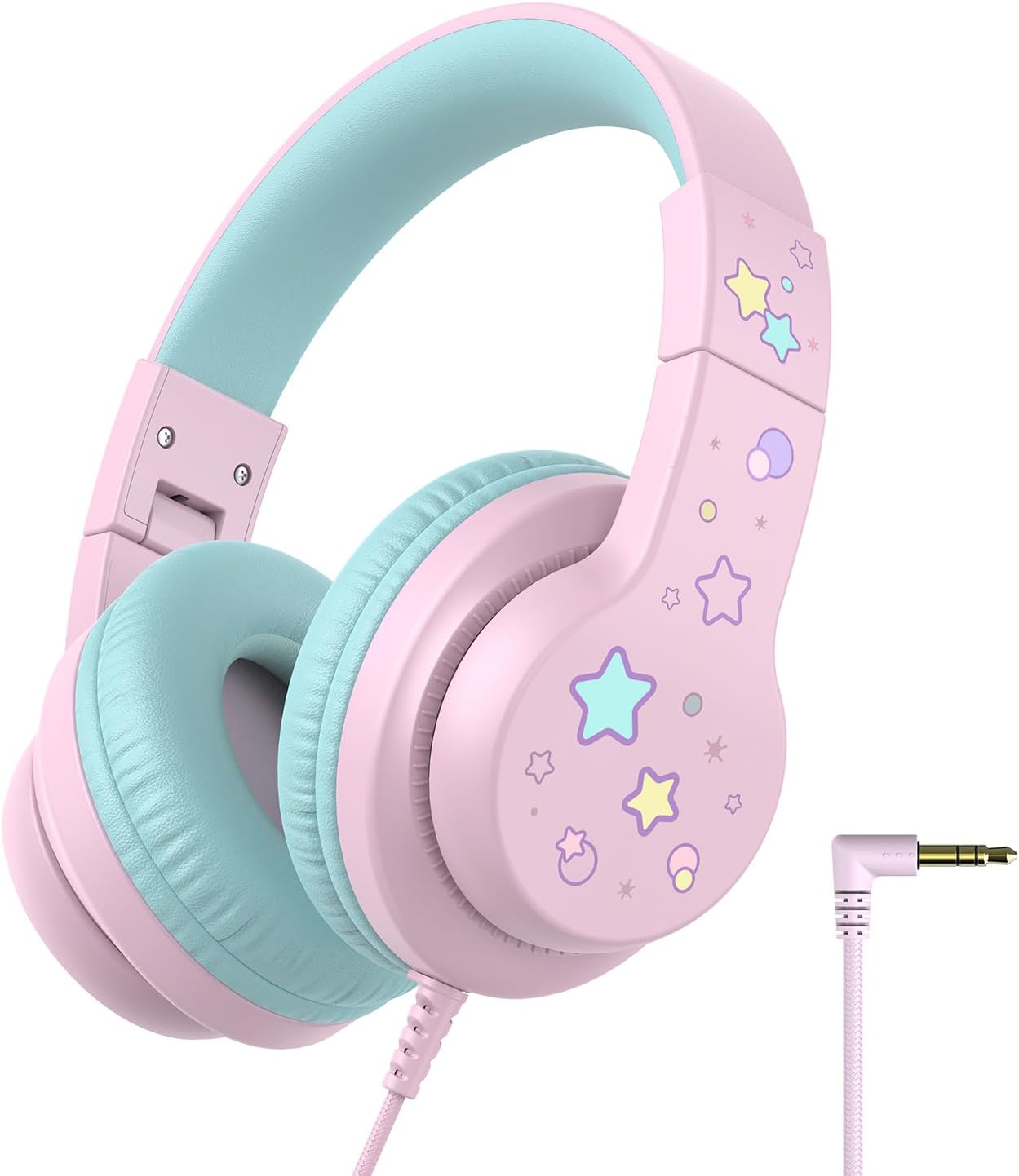 iClever HS19S 兒童學校耳機，適合幼兒男孩女孩的耳罩式耳機