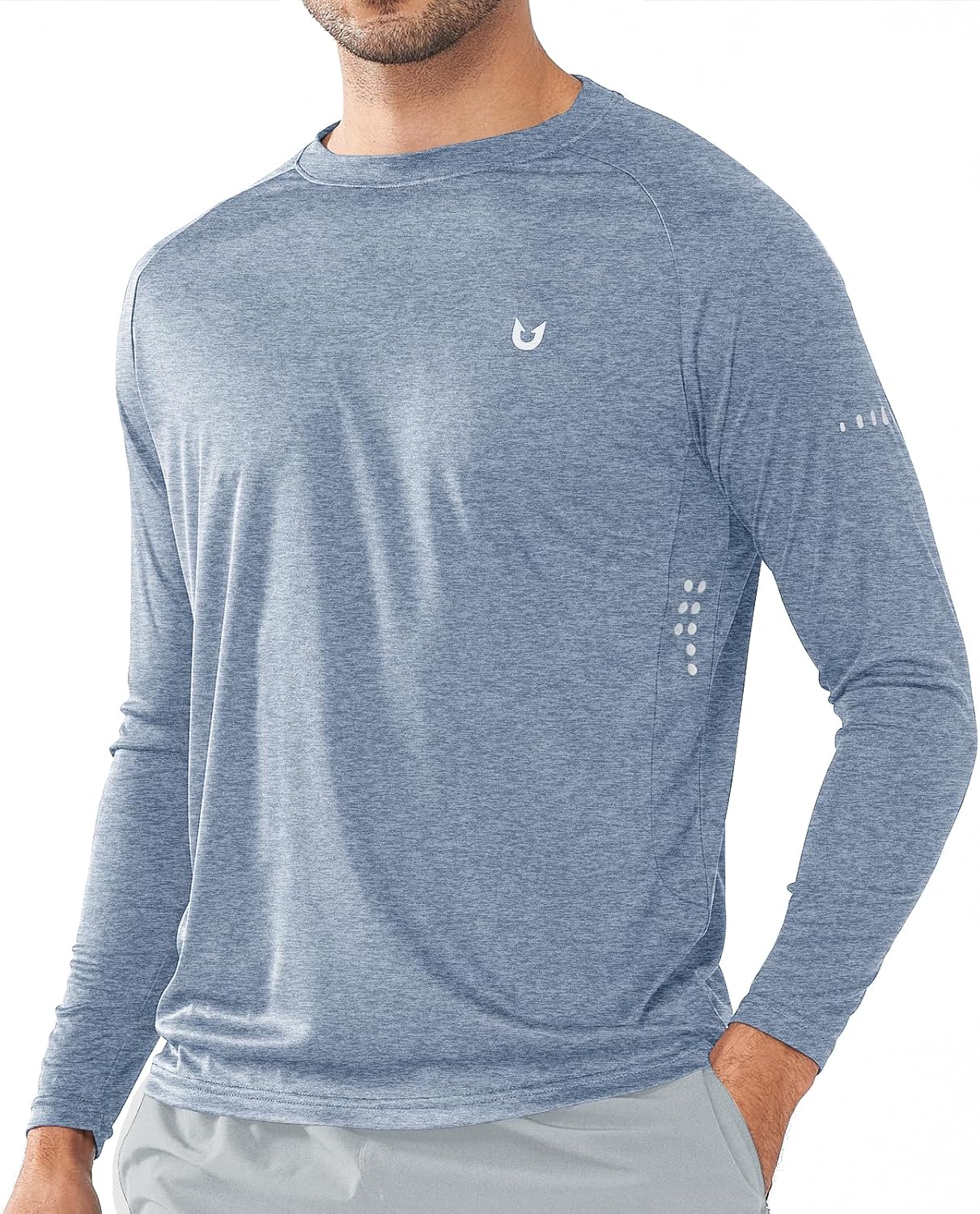 NORTHYARD 男士防曬襯衫長袖 UPF 50+ 遊泳跑步釣魚健行