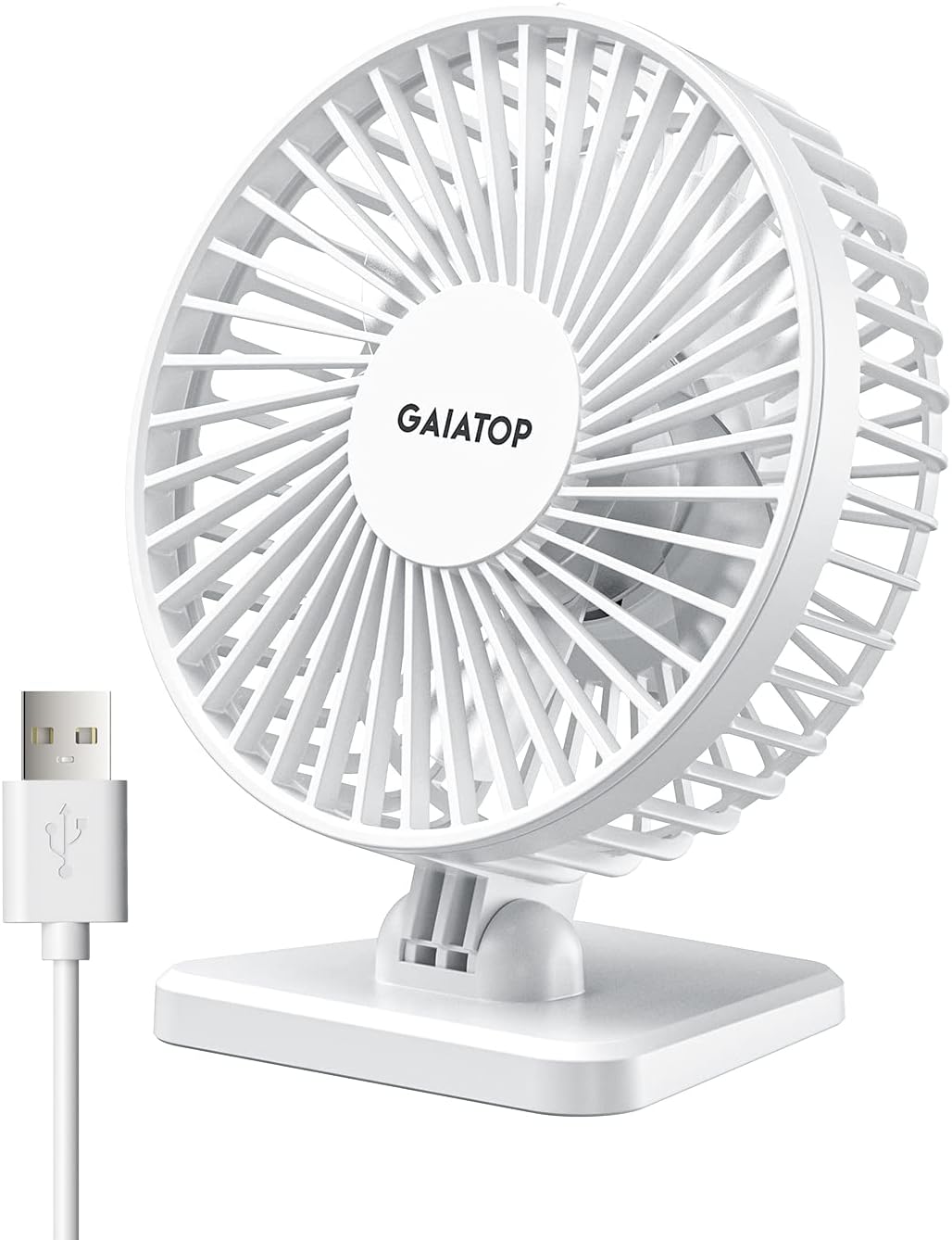 Gaiatop USB 檯扇，個人手提靜音小桌上風扇