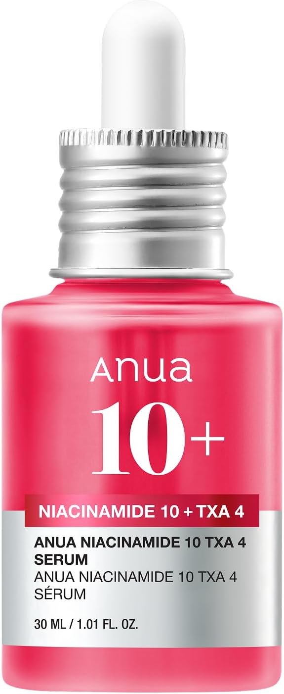 Anua 菸鹼醯胺 10 + TXA 4 精華液，韓國保養品，1.01 fl.oz |黑斑護理、玻尿酸、氨甲環酸、輕質保濕多效合一日常臉部精華液，適用於玻璃肌膚