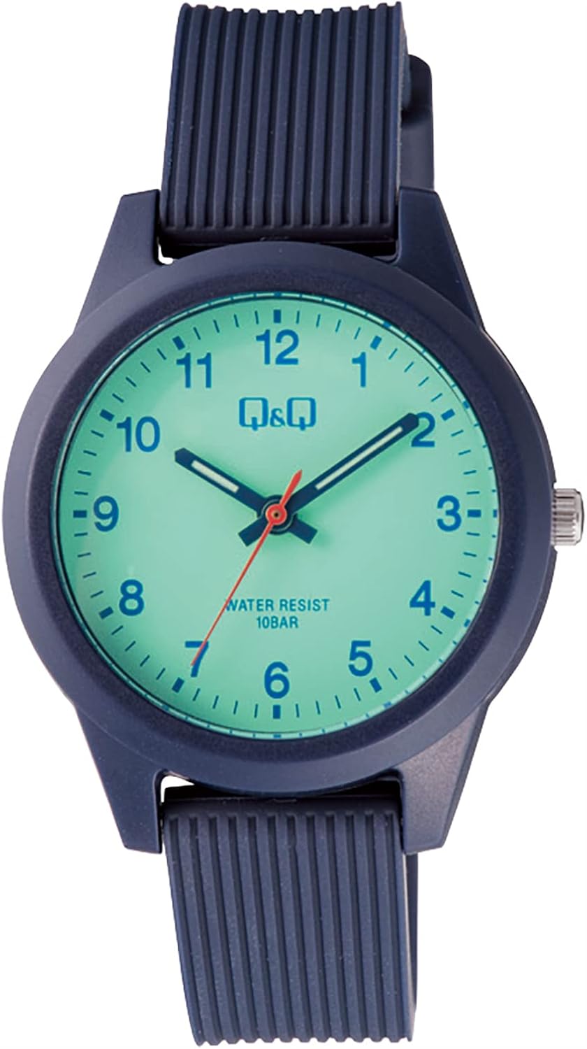[CITIZEN Q&Q] 腕時計 アナログ カラーウォッチ 防水 ウレタンベルト V01A-020VK レディース ブルー