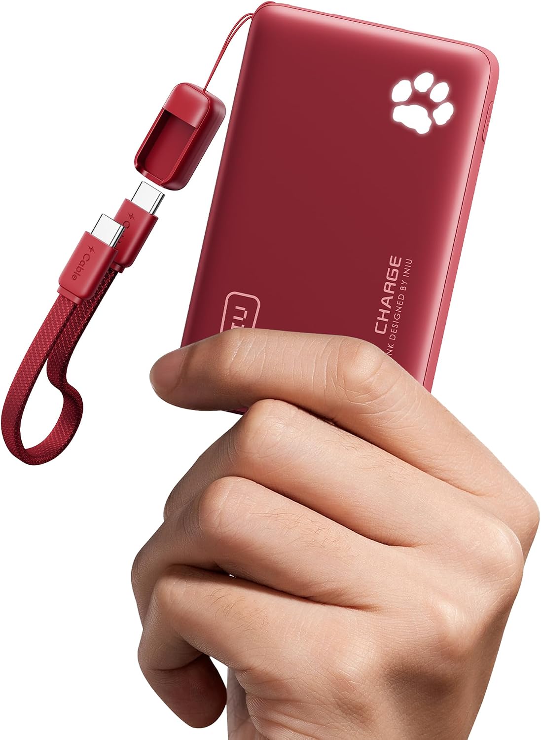 INIU 10000mAh 45W 快充便攜式充電器，小型旅行行動電源