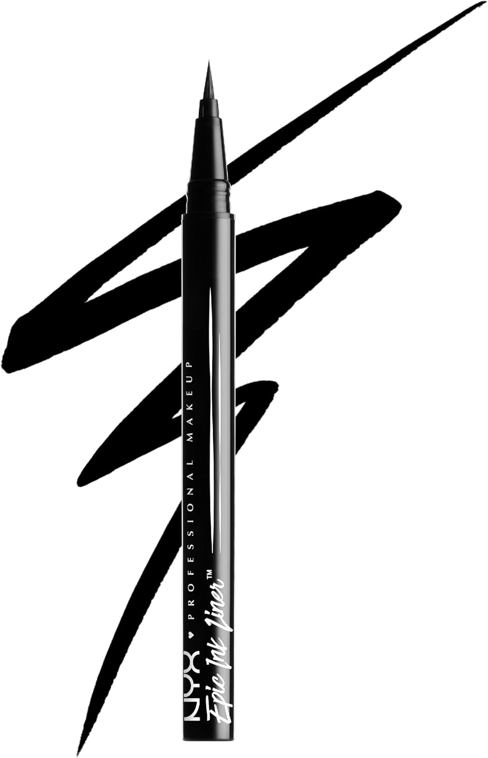 NYX PROFESSIONAL MAKEUP Epic 墨水眼線筆，可持續 24 小時，黑色