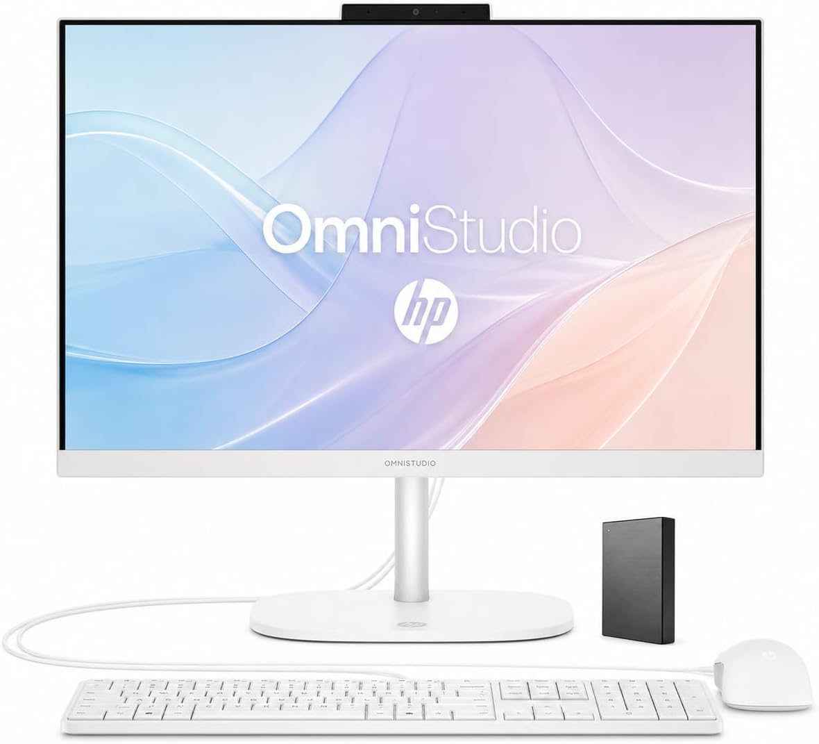 HP 24 吋 OmniStudio 一體式桌上型電腦，8GB DDR5，640GB 儲存空間
