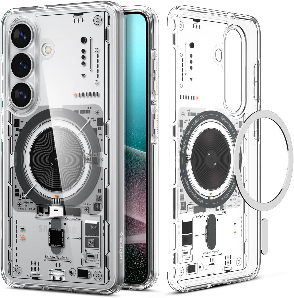 Spigen Galaxy S26 保護殼，超混合 Magfit (Neo One)