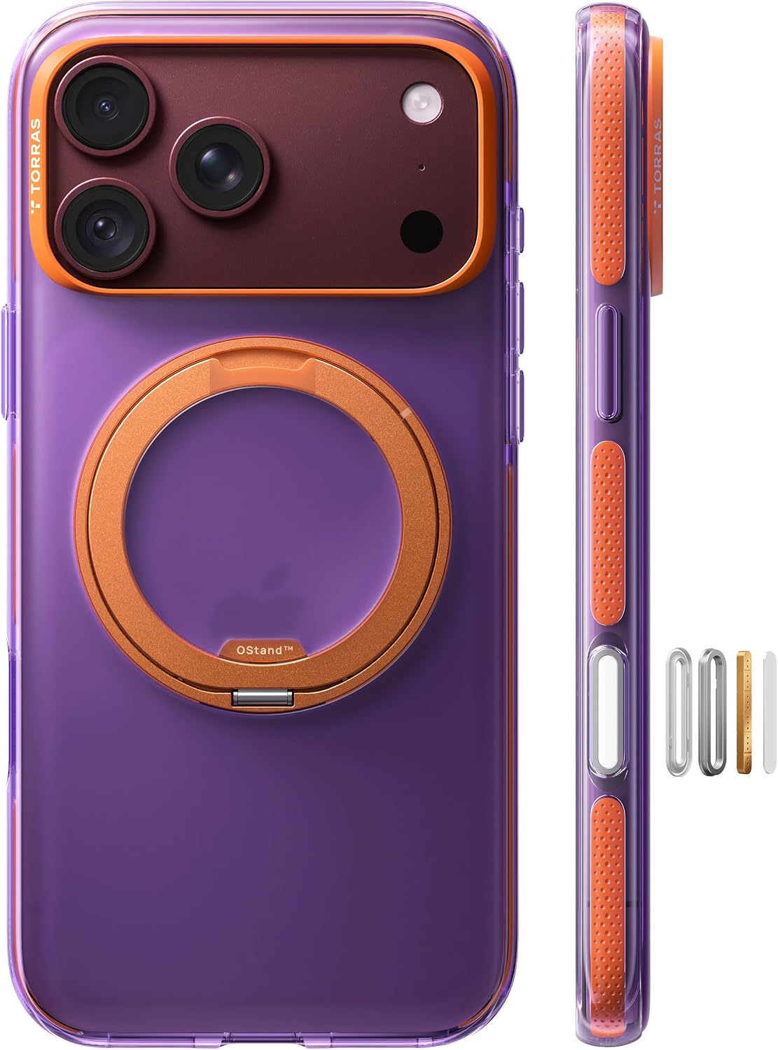 TORRAS iPhone 18 ProMax /17 ProMax用ケース Ostand O3 Hue【スタンドケース】ハニー・ベリー