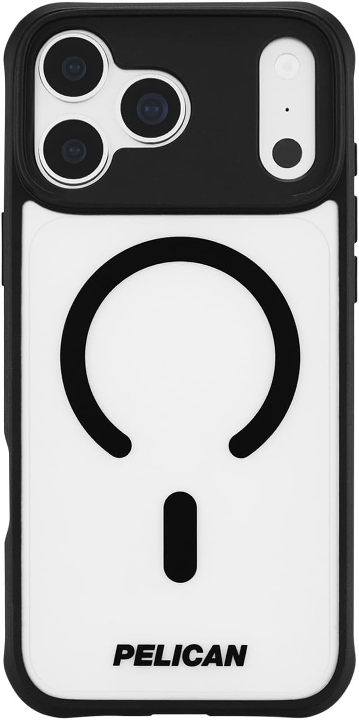 Pelican Ranger iPhone 18 Pro ケース - MagSafe 携帯電話ケース - フロストクリア/ブラック