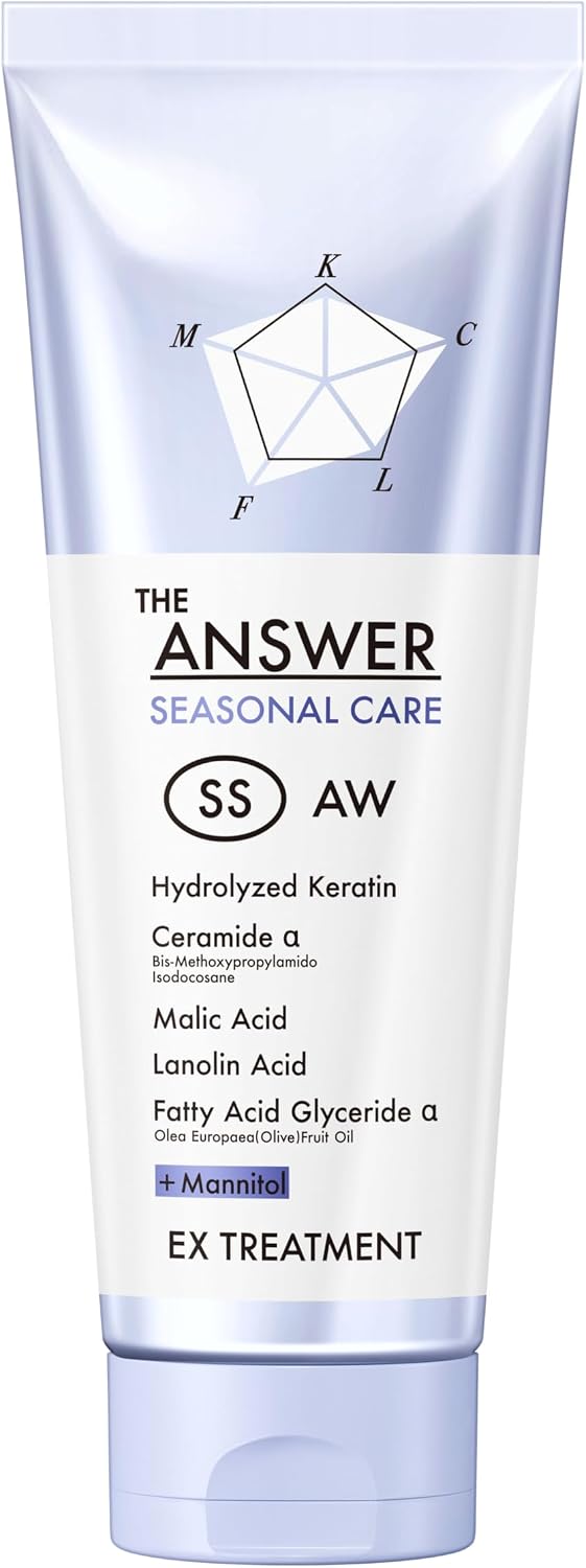 The ANSWER Seasonal Care SS EX 護髮素，7.8 盎司（220 克），茉莉花和橘子香味，配方含有 5 種美髮必需成分，改善髮質