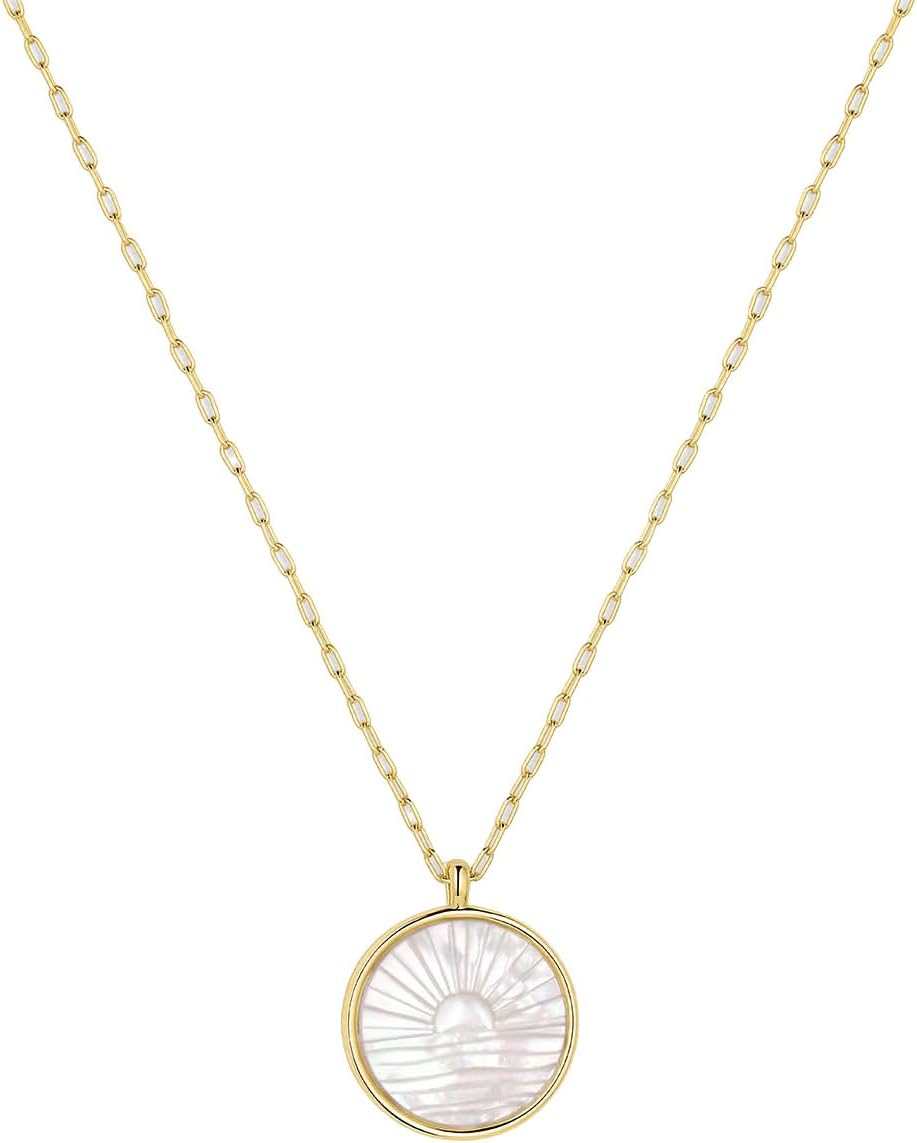 gorjana - 日落蝕刻項鍊 19"-21" - 女式鍍 18k 金