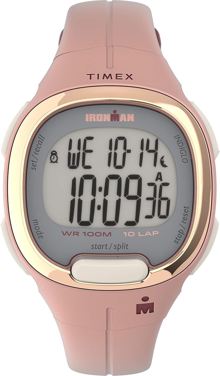 Timex 女款 Ironman Triathlon Transit 33 毫米樹脂錶帶手錶