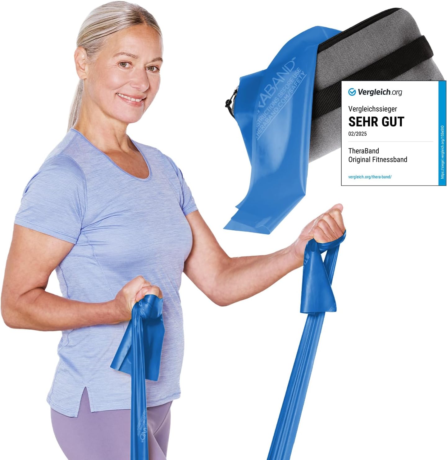 TheraBand 2,50m inkl。圖蘭克+塔什|健身帶|體操樂隊