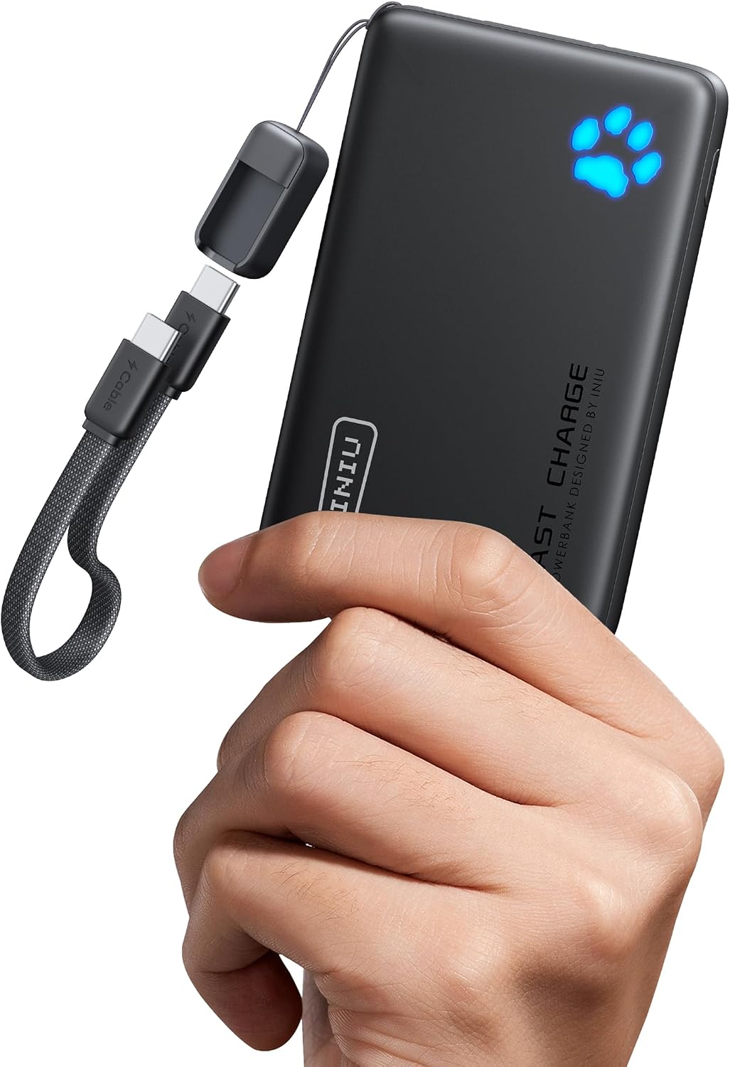 INIU 10000mAh 45W 快充便攜式充電器，小型旅行行動電源