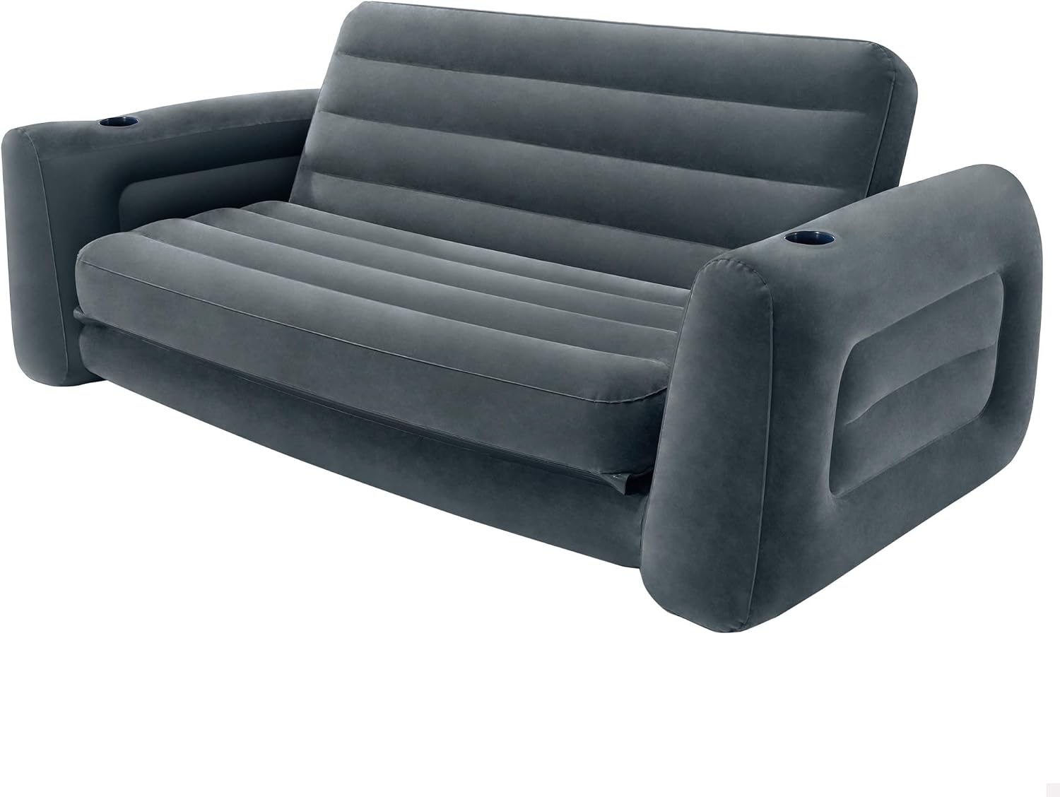 INTEX 充氣沙發，附睡眠功能，最多可容納 2 人200 公斤（127 x 231 x 66 公分）充氣沙發，附飲料架 (66552NP)