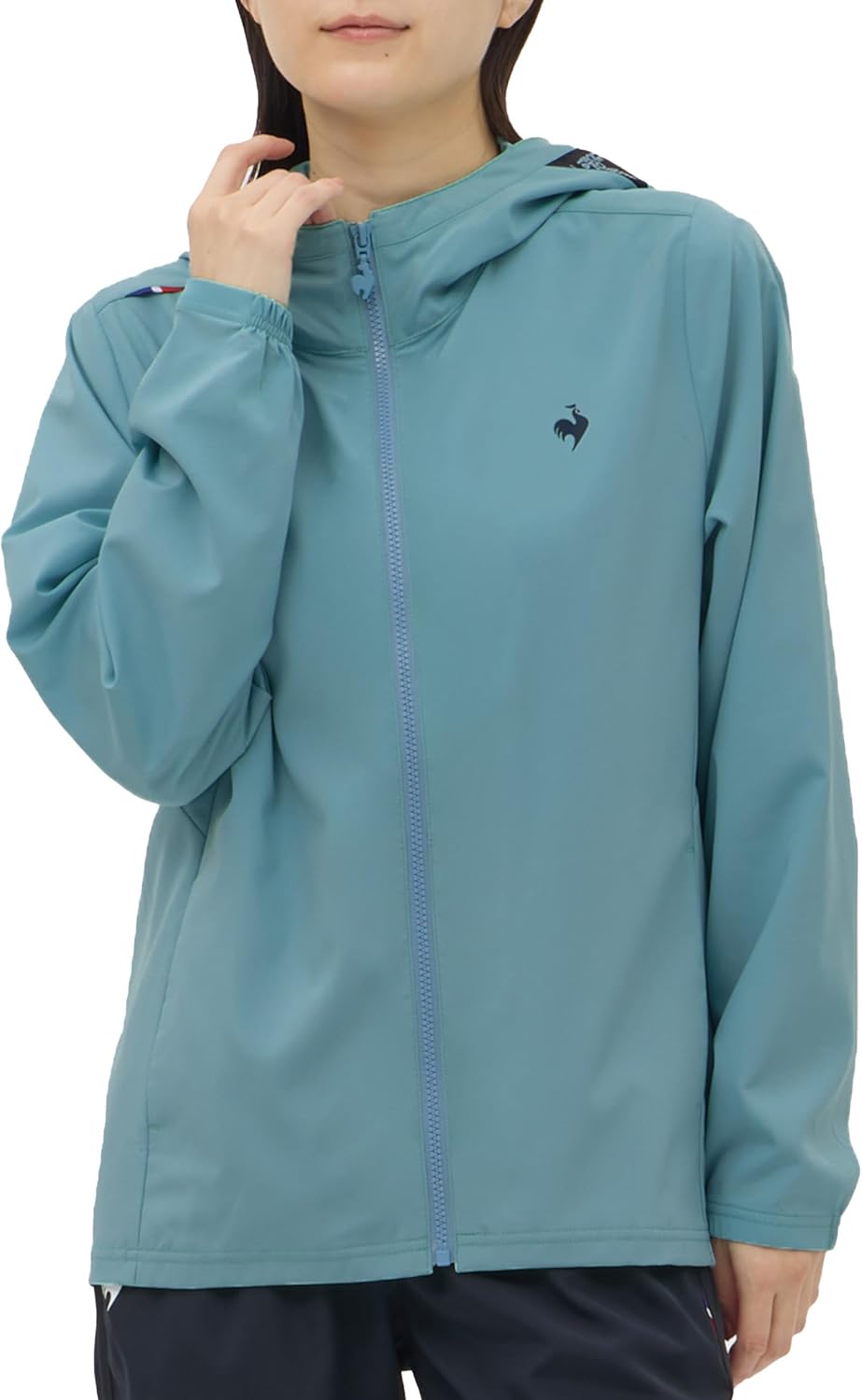le coq sportif Cross LCS Essential Cross 夾克，網球，訓練，吸汗，快乾，彈力，防紫外線 (UPF 30)，簡約，跑步，步行，女式