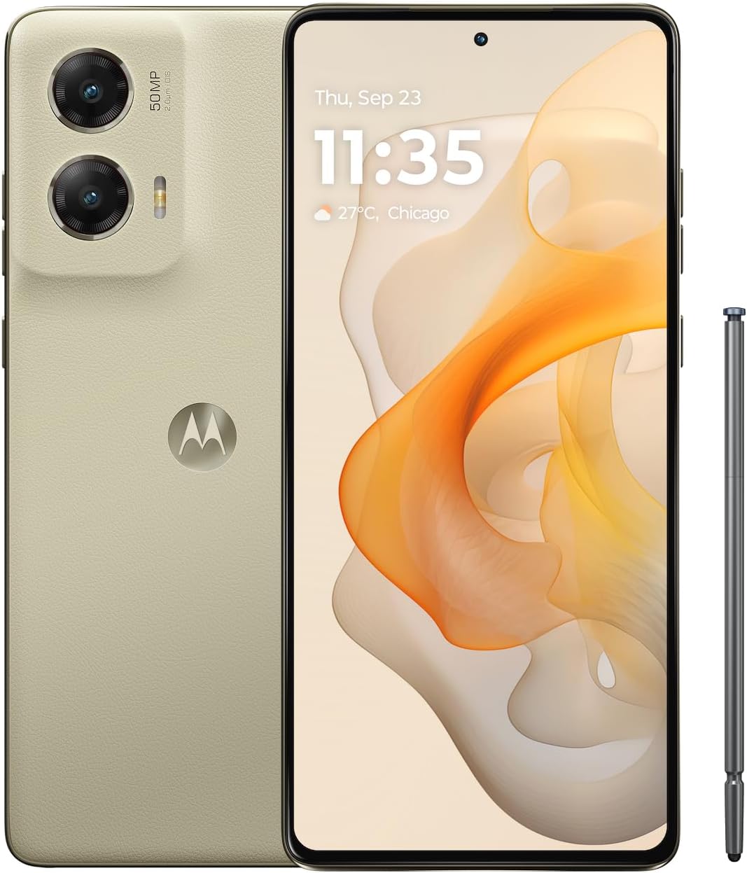 摩托羅拉 Moto G 手寫筆 5G | 2024 | 2024解鎖|專為美國 8/128GB 打造 | 50MP 相機 |焦糖拿鐵